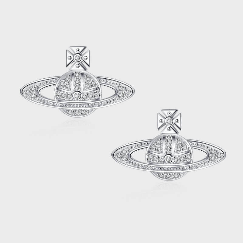 S925 Premium Design Saturn Earrings