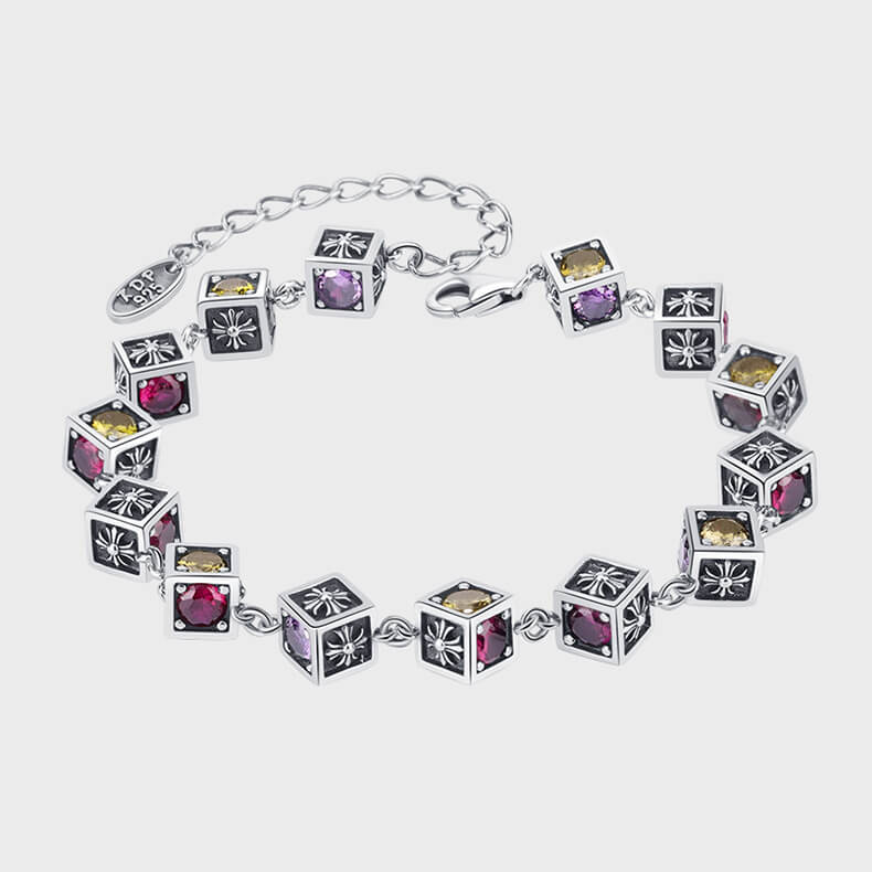 S925 dice bracelet