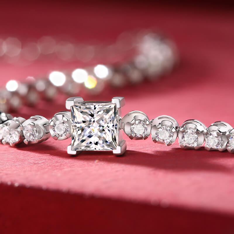 S925 Magic Cube Moissanite Bracelet