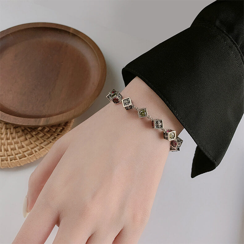 S925 dice bracelet