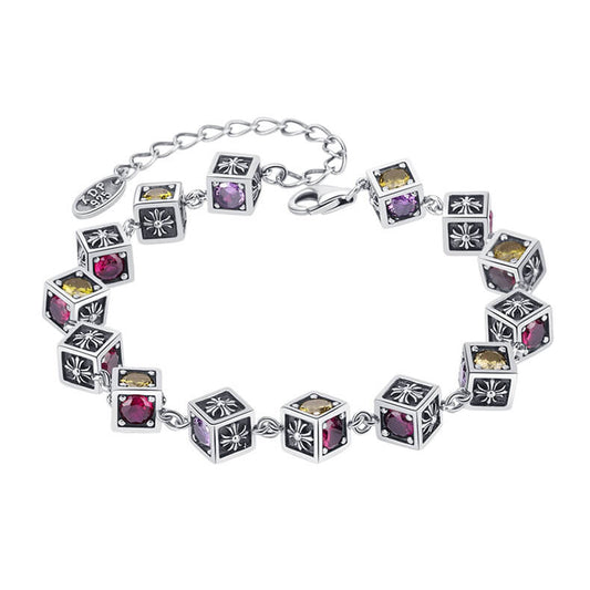 S925 dice bracelet