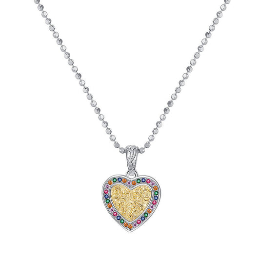 S925 love CZ necklace