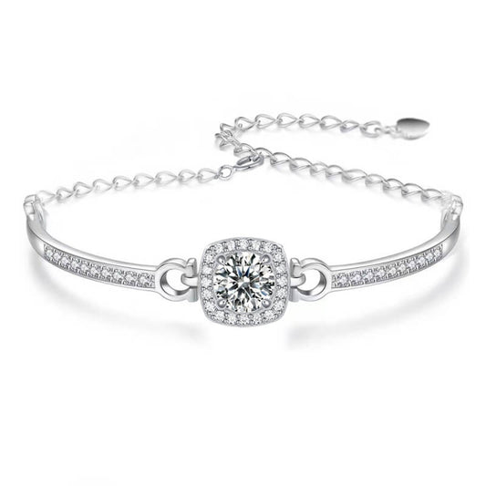 S925 Square Candy Moissanite Bracelet