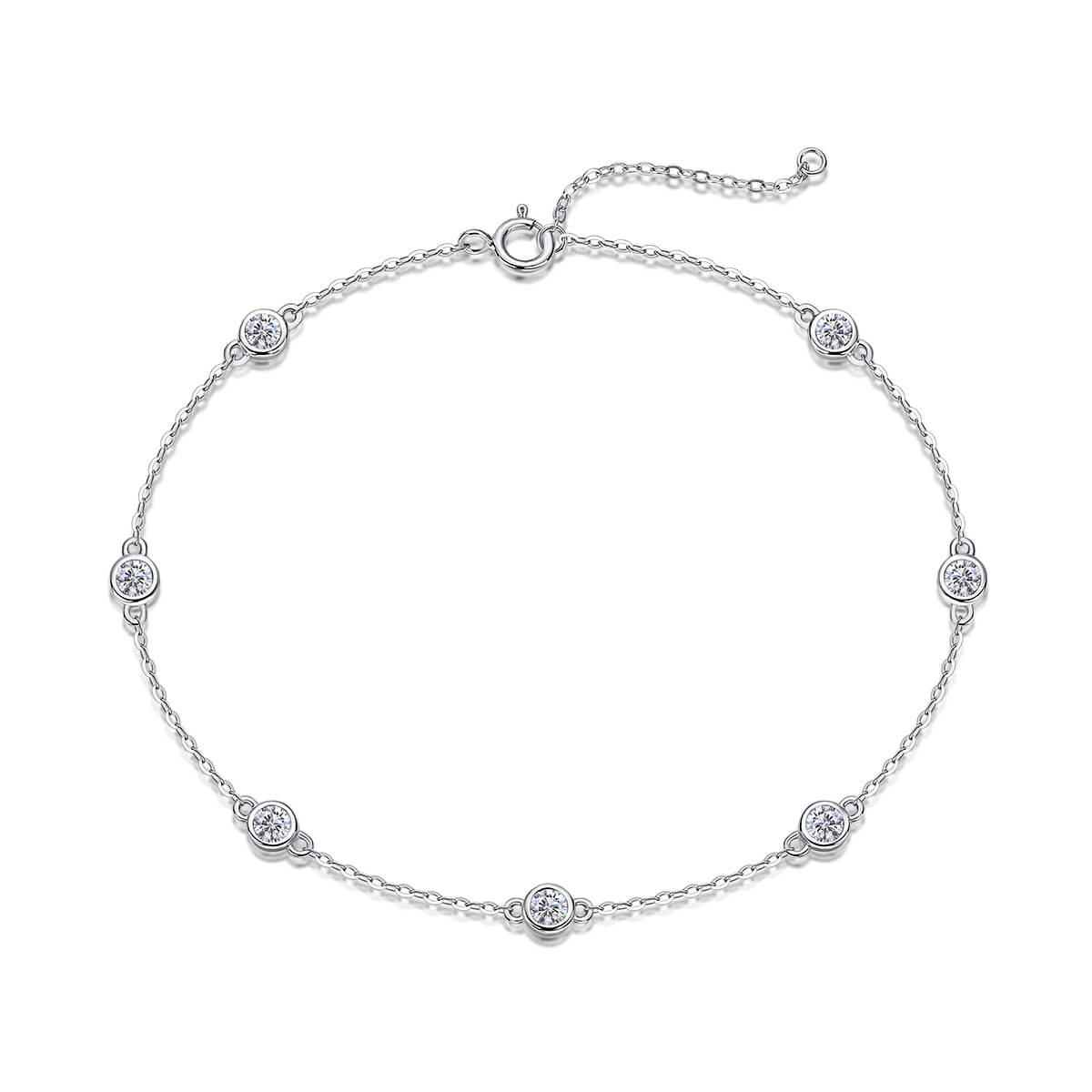 S925 Dancing Bubbles Moissanite Bracelet