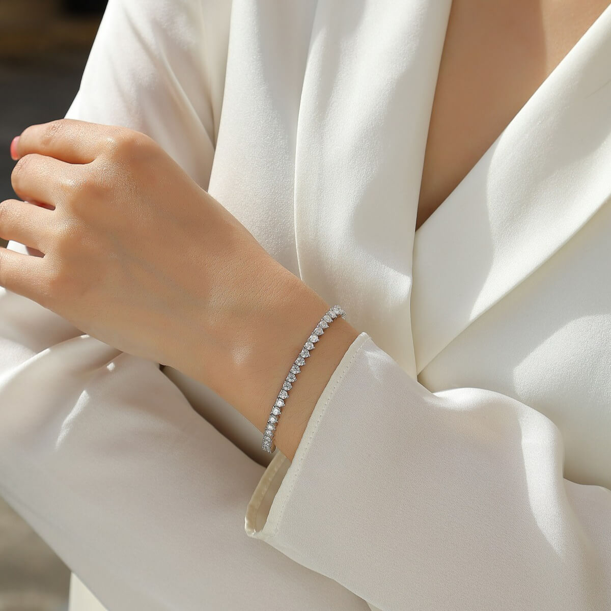 S925 Milestone Moissanite Bracelet