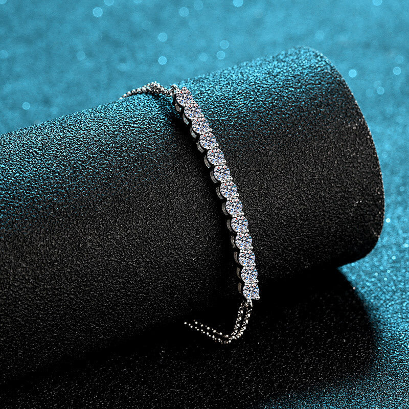 S925 Smile Moissanite Bracelet