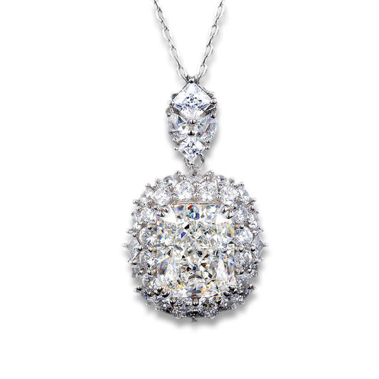 S925 Full Star High Carbon Diamond Necklace