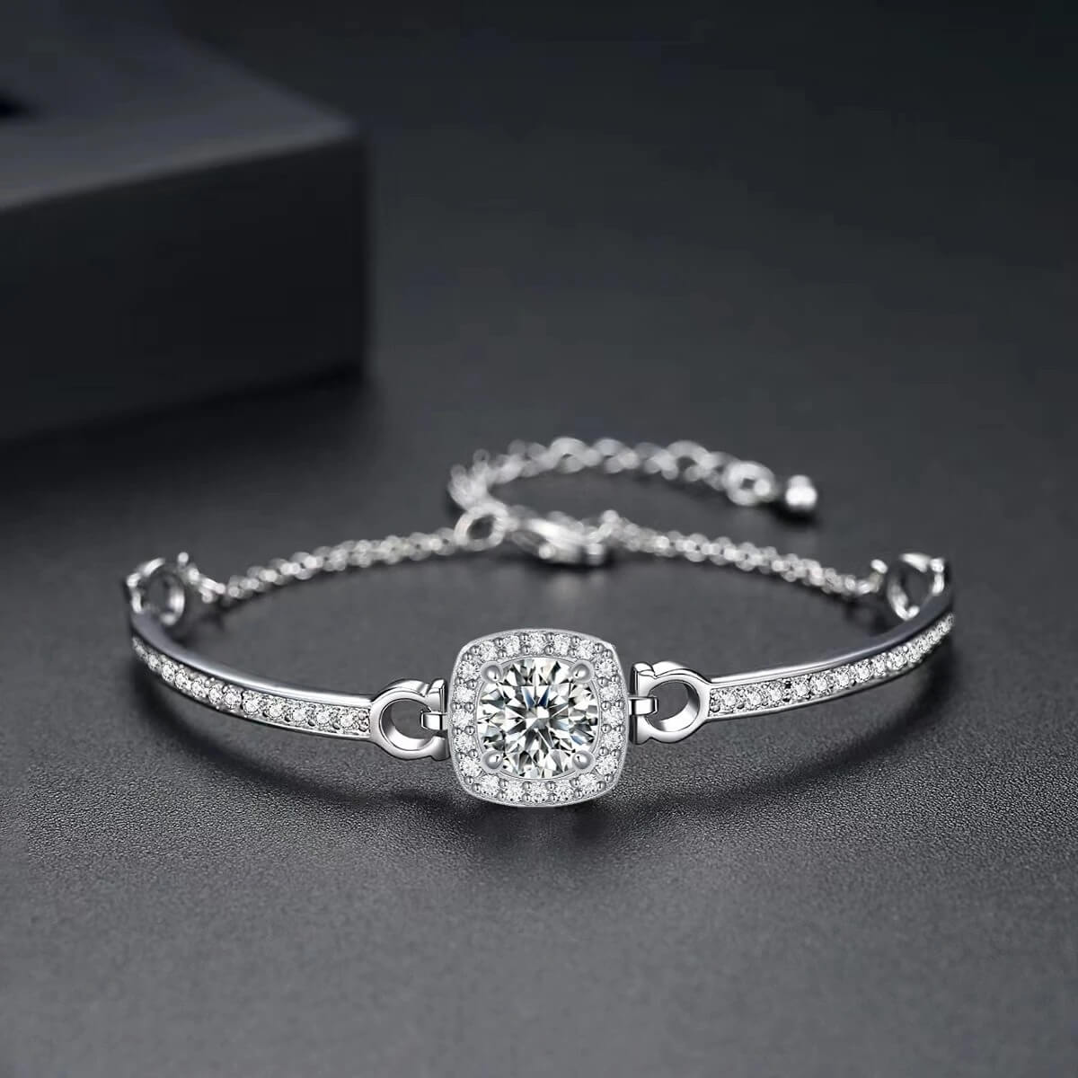 S925 Square Candy Moissanite Bracelet